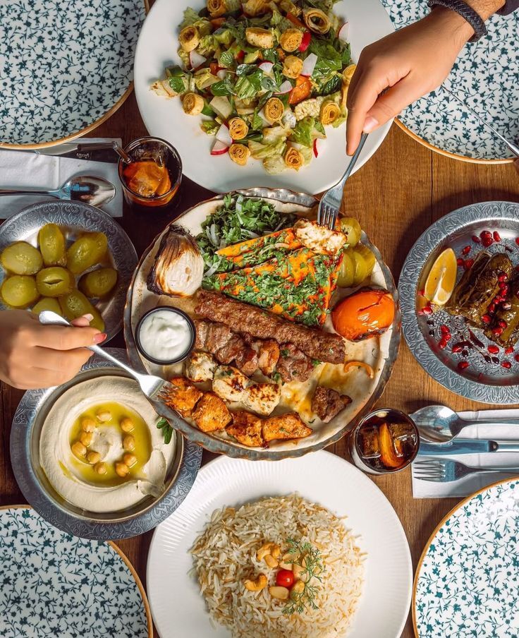 local food like dolma, kubba and kebab